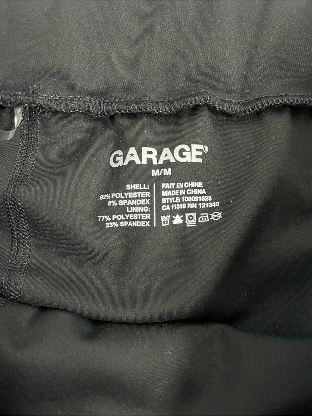 Garage Women's Black Athletic Skort Size M Short Built-In Shorts